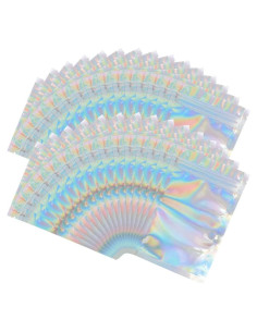 100 Bolsas Resealables Mylar 10x15 cm a Prueba de Olores