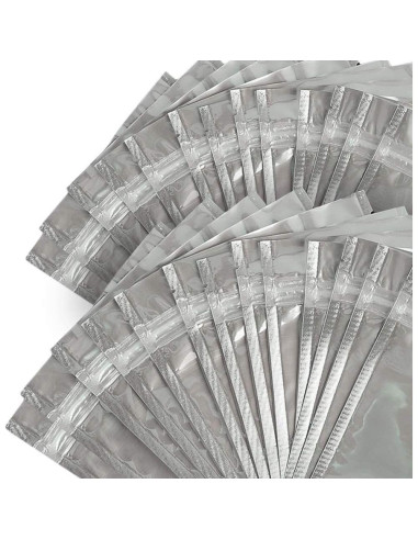 100 Bolsas Reutilizables de Aluminio SixWe 13.97x20.32 cm