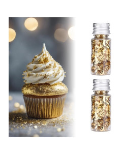 Hoja de Oro Comestible Lwuey 10g para Decoración de Pasteles 2