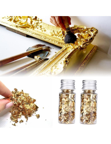 Hoja de Oro Comestible Lwuey 10g para Decoración de Pasteles