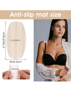 Cojines Antideslizantes para Tirantes de Sujetador Sorcristy - 6 Piezas 2