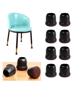 Protectores de Suelo Silicona GAGUIUP 16PCS Redondos 2-2.8cm Negro