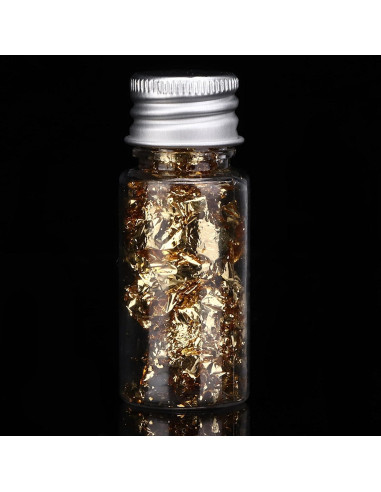 Hojas de Oro 2PCS HERCHR para Decoración de Pasteles y Manualidades