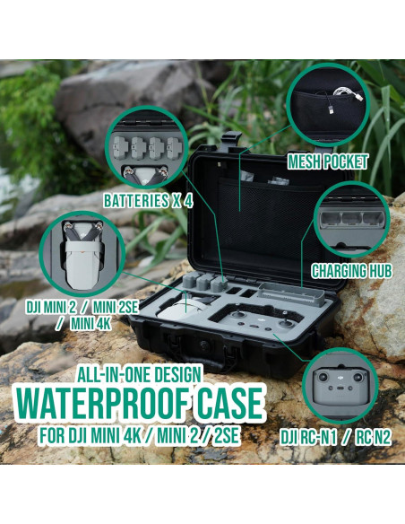 Funda Impermeable INNVO para DJI Mini 4K/2/2SE - Resistente