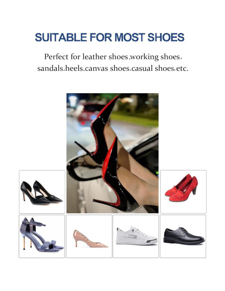 Protectores de Suela Antideslizantes CZBYXA12 para Tacones Rojo