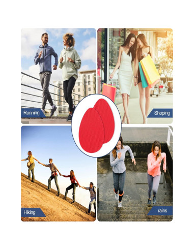 Protectores de Suela Antideslizantes CZBYXA12 para Tacones Rojo