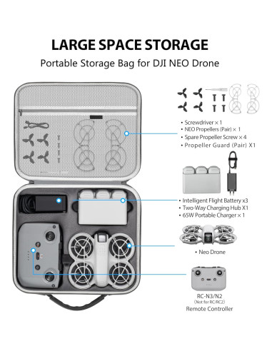 Funda de Transporte STARTRC PHOTO para Dron DJI Neo Fly More Combo