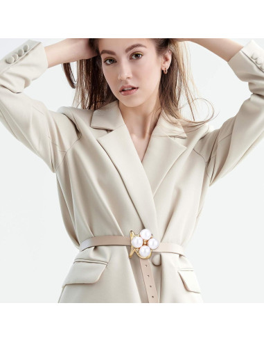 Hoteam 16 Clips de Anillo para Bufanda y Corbata - Oro y Plata