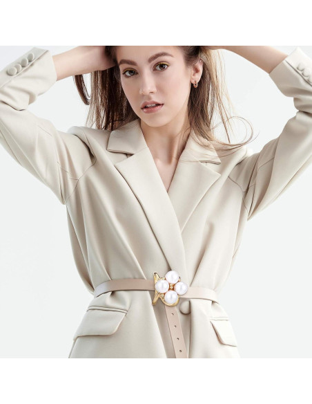 Hoteam 16 Clips de Anillo para Bufanda y Corbata - Oro y Plata