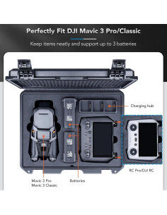 Estuche Duro Impermeable Lykus Titan M340 para DJI Mavic 3 Pro 2