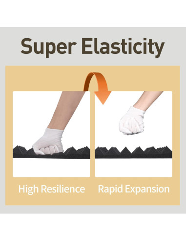 Paquete de 36 Paneles Acústicos AUSLET 30x30 cm Alta Densidad