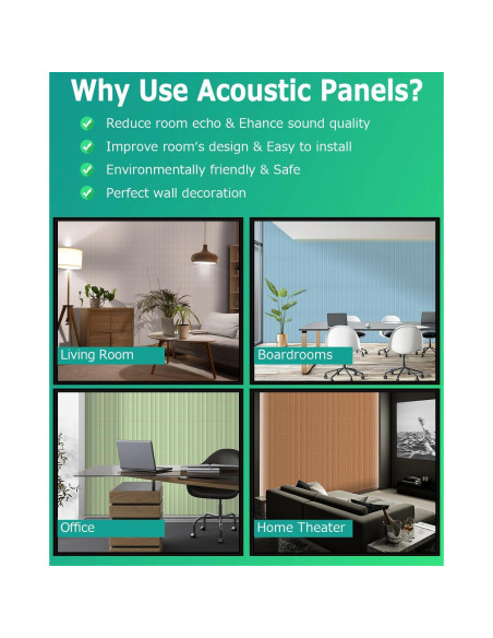 Paneles Acústicos Grandes BUBOS 120x28 cm 3D Camel - Paquete de 6