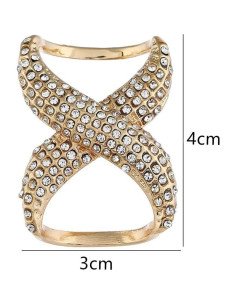 Clips de Bufanda de Moda JasperKino - 2 Piezas Dorado 2