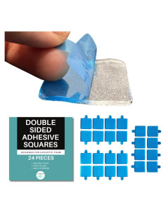 Cinta de Montaje Adhesiva Doble Cara SoundAssured - 24 Cuadrados 3.05 cm