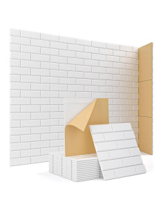 Paneles Aislantes Acústicos Kuchoow 12 Piezas 30x30cm Blanco