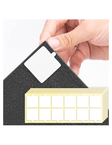 Cinta Doble Cara Sonicism 60 Unidades 35x35mm Transparente