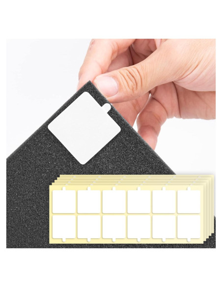 Cinta Doble Cara Sonicism 60 Unidades 35x35mm Transparente