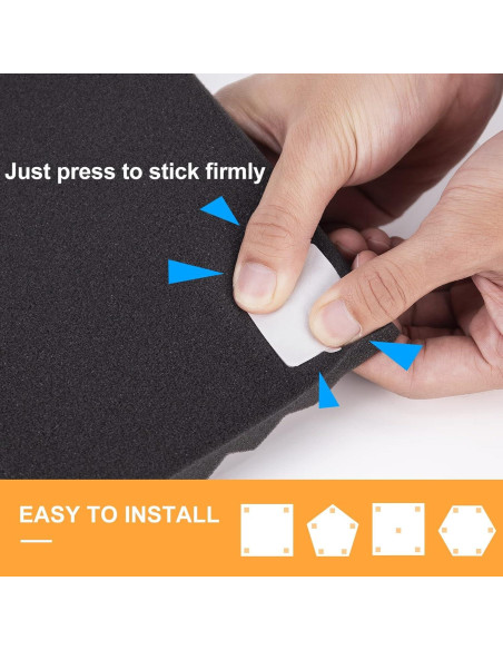 Cinta Doble Cara Sonicism 60 Unidades 35x35mm Transparente