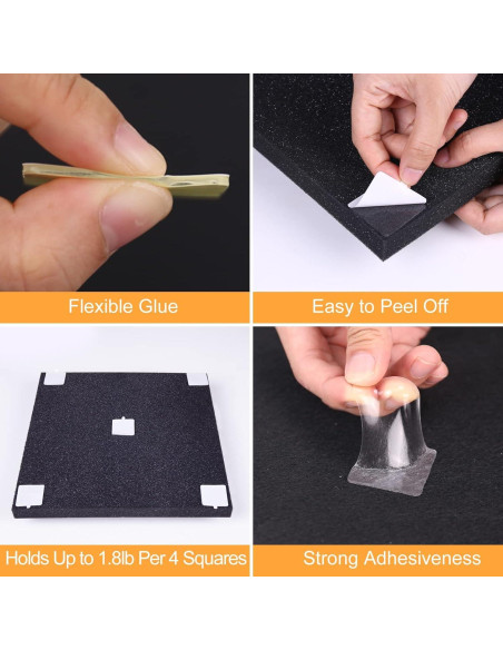 Cinta Doble Cara Sonicism 60 Unidades 35x35mm Transparente