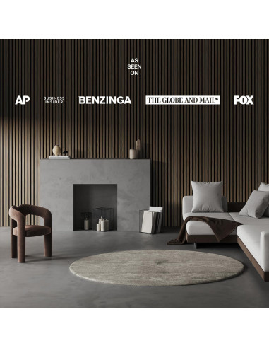 Paquete de 2 Paneles Acústicos de Madera COREMINDED 240x32 cm