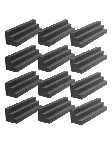 Paneles Acústicos Trampa de Graves 12 Unidades 30.48x7.62x7.62cm