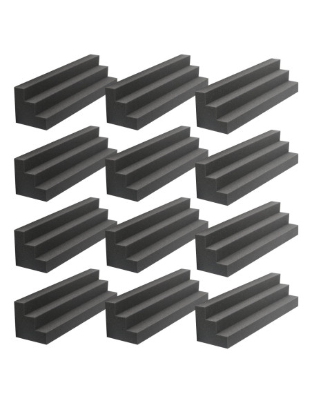 Paneles Acústicos Trampa de Graves 12 Unidades 30.48x7.62x7.62cm