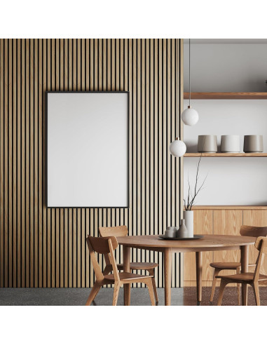 Paquete de 2 Paneles Acústicos de Madera COREMINDED 240x32 cm