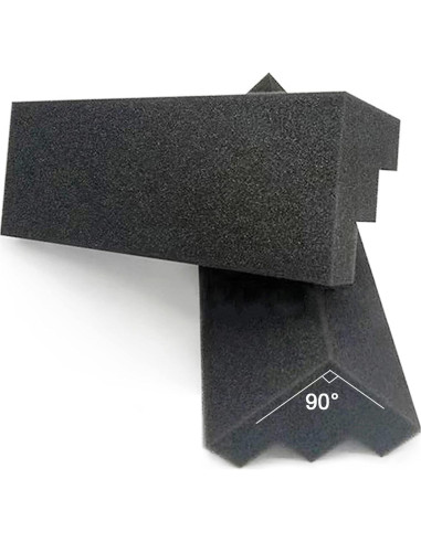 Paneles Acústicos Trampa de Graves 12 Unidades 30.48x7.62x7.62cm