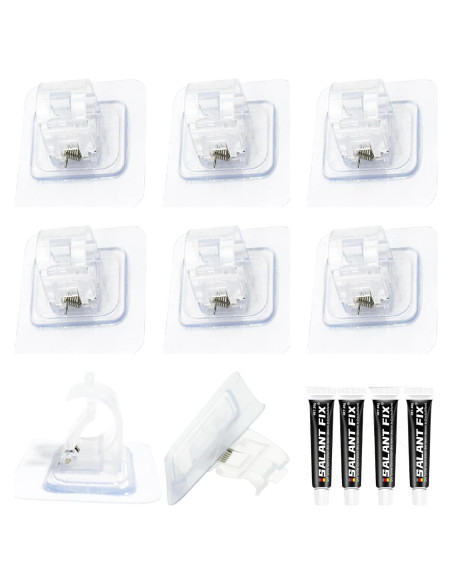 Ganchos Adhesivos MyyYiTar 8 Pcs Soporte Cortina 20kg