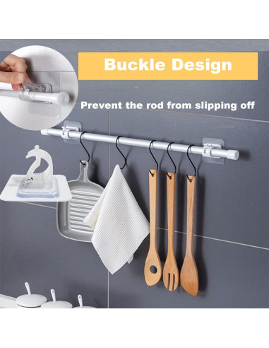 Ganchos Adhesivos MyyYiTar 8 Pcs Soporte Cortina 20kg