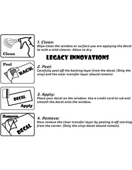 Adhesivo de Vinilo Moriarty LLI154 para Autos y Paredes - Blanco