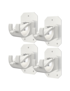 Soportes de Barra de Cortina Sin Taladro Codoule 4PCS Blanco