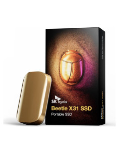 SSD Portátil SK hynix Beetle X31 1TB USB 3.2 DRAM Oro Champán