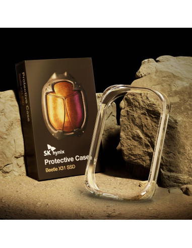 SSD Portátil SK hynix Beetle X31 1TB USB 3.2 DRAM Oro Champán