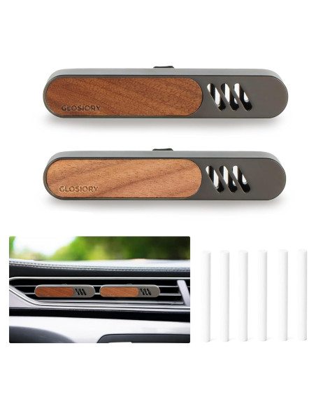 Difusor de Ambientador para Auto Glosiory - 2 Paquetes con Varillas