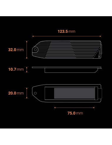 Disipador SK hynix Haechi H02 para SSD M.2 PS5 - Aluminio