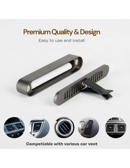 Difusor de Ambientador para Auto Glosiory - 2 Paquetes con Varillas