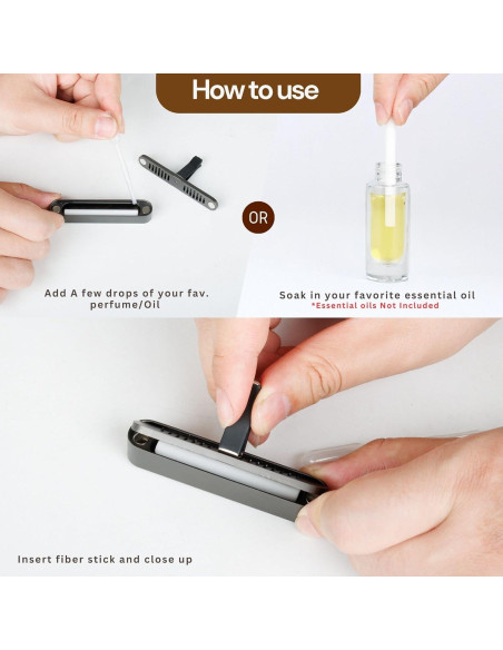 Difusor de Ambientador para Auto Glosiory - 2 Paquetes con Varillas