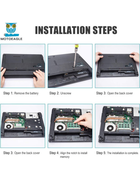 Memoria RAM 8GB DDR3L 1600MHz SODIMM Motoeagle 1.35V