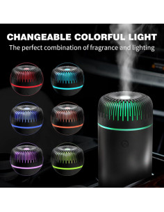 Difusor de Coche Genérico 100ML Ultrasonico USB Negro 2