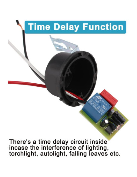 Interruptor de luz nocturna DIANQI AC/DC 12V 10A con fotocélula