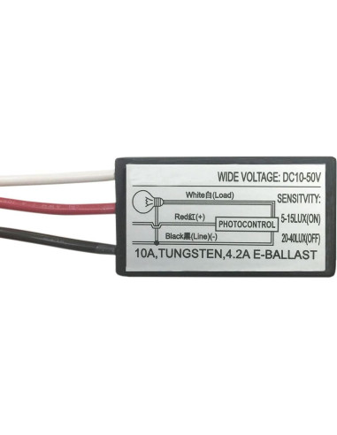 Interruptor Fotoeléctrico Proshopping 12V 24V 36V 48V 5A