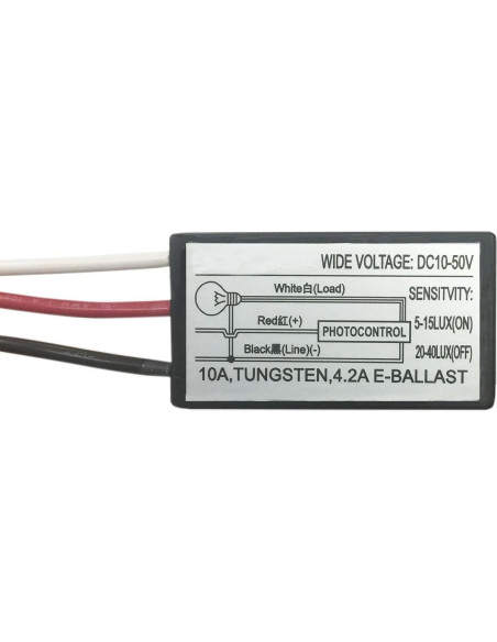 Interruptor Fotoeléctrico Proshopping 12V 24V 36V 48V 5A