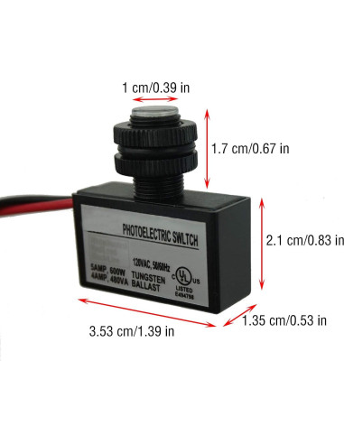 Interruptor Fotoeléctrico Proshopping 120V CA para Exterior