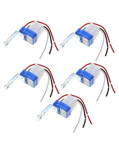 5 Interruptores de Luz Fotocélula Azuocn 110V Auto On/Off 10A