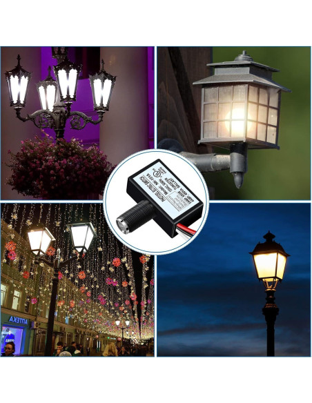 Paquete de 10 Interruptores de Luz con Sensor Fotoeléctrico 220V