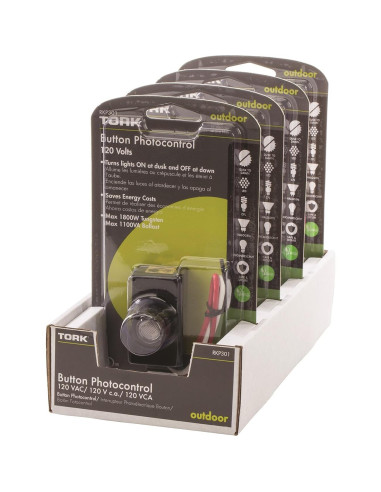 Control Fotocélula Exterior TORK RKP301 120V - Iluminación Automática