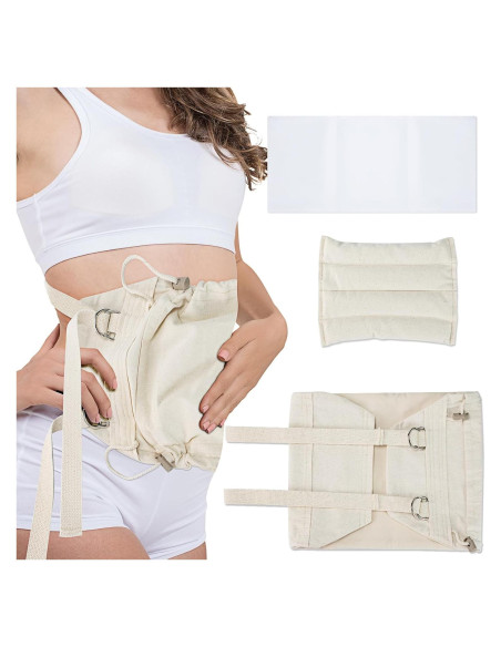 Compresa de Aceite de Ricino GLEFLE Ajustable 66-117 cm