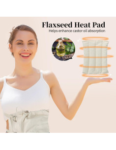 Compresa de Aceite de Ricino GLEFLE Ajustable 66-117 cm 2