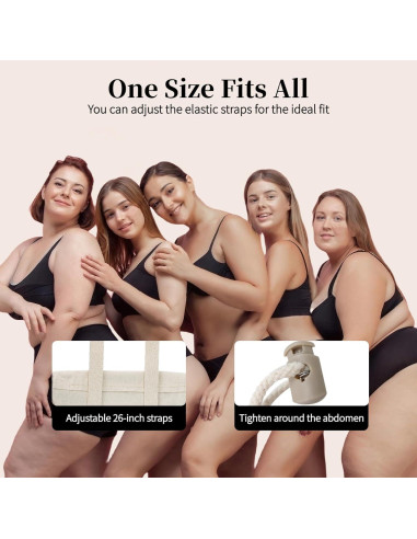 Compresa de Aceite de Ricino GLEFLE Ajustable 66-117 cm